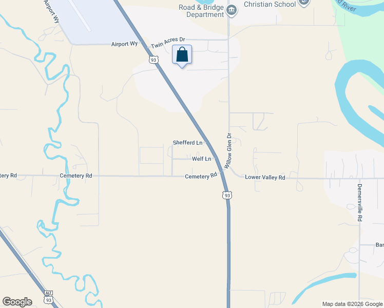map of restaurants, bars, coffee shops, grocery stores, and more near 120 Welf Lane in Kalispell