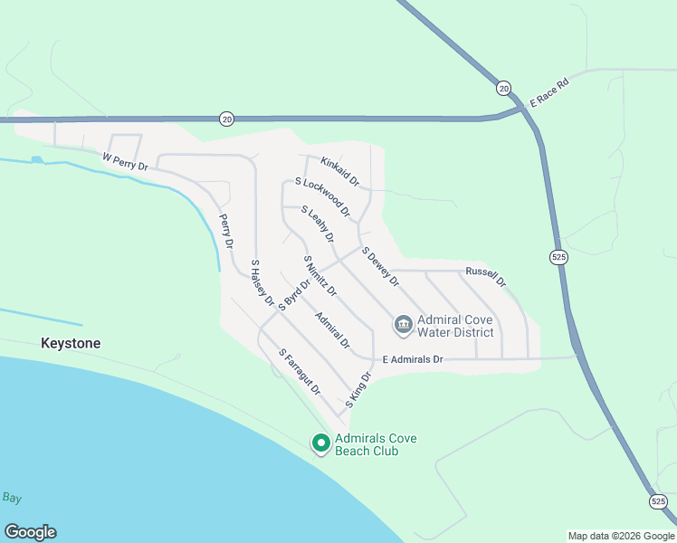 map of restaurants, bars, coffee shops, grocery stores, and more near 1207 South Byrd Drive in Coupeville