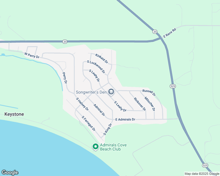 map of restaurants, bars, coffee shops, grocery stores, and more near 1197 South Dewey Drive in Coupeville