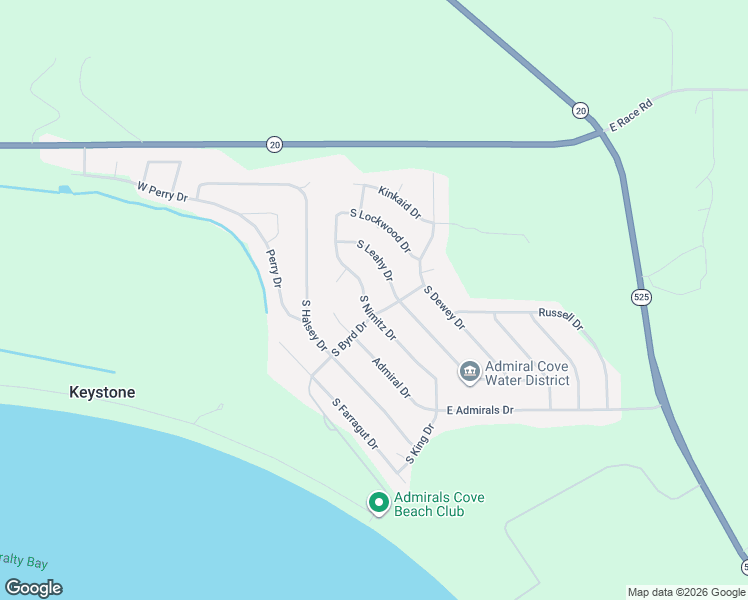 map of restaurants, bars, coffee shops, grocery stores, and more near 1203 South Nimitz Drive in Coupeville
