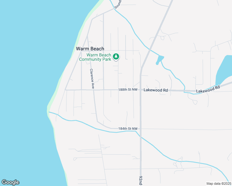map of restaurants, bars, coffee shops, grocery stores, and more near 18716 94th Drive Northwest in Stanwood