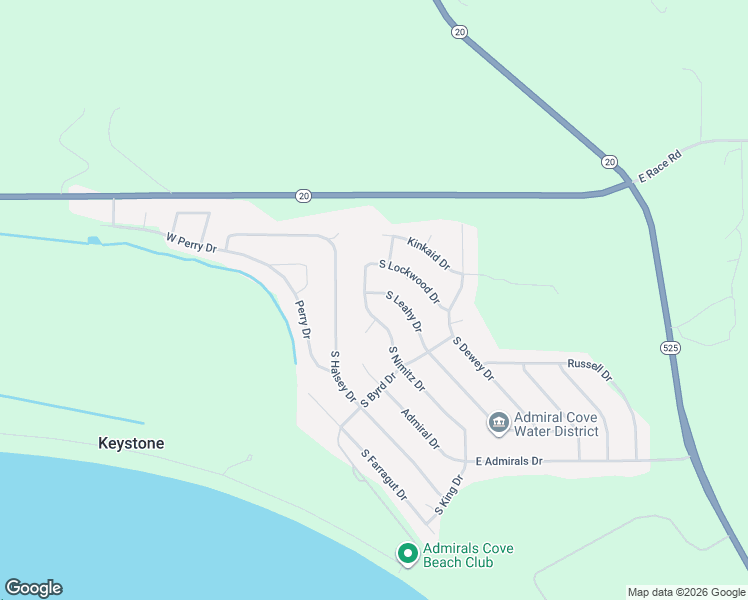 map of restaurants, bars, coffee shops, grocery stores, and more near 1136 South Leahy Drive in Coupeville