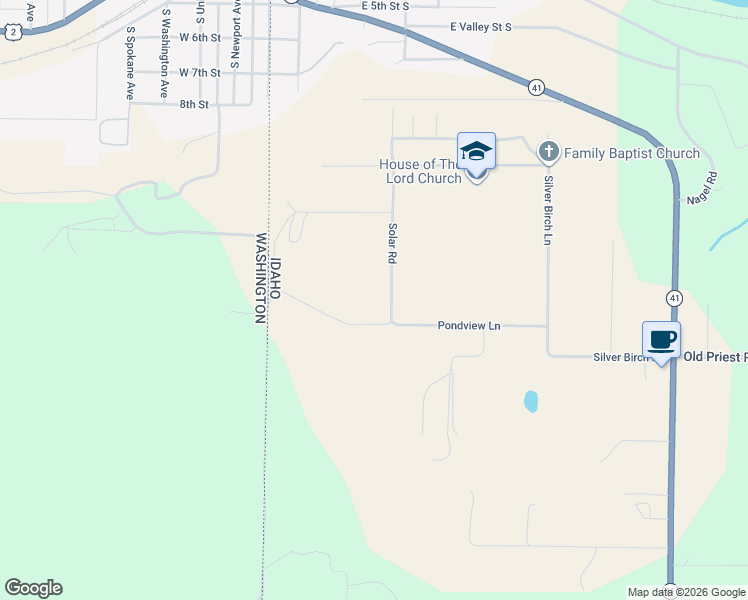 map of restaurants, bars, coffee shops, grocery stores, and more near 359 Solar Road in Oldtown