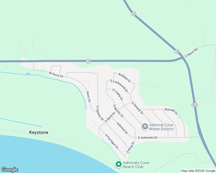 map of restaurants, bars, coffee shops, grocery stores, and more near 1136 South Leahy Drive in Coupeville