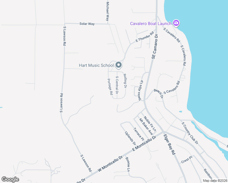map of restaurants, bars, coffee shops, grocery stores, and more near 1198 Rolling Drive in Camano