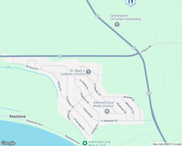 map of restaurants, bars, coffee shops, grocery stores, and more near 29 Kinkaid Drive in Coupeville