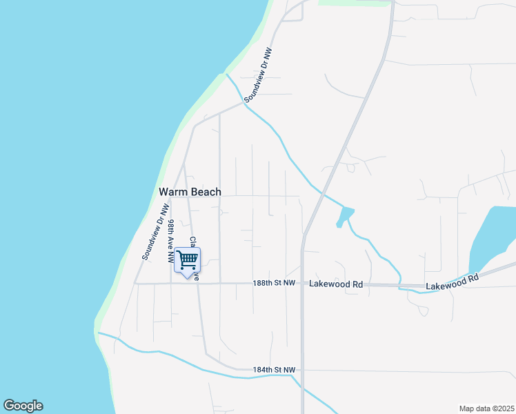 map of restaurants, bars, coffee shops, grocery stores, and more near 19016 94th Drive Northwest in Stanwood
