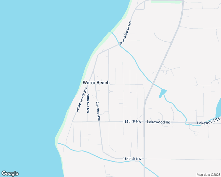 map of restaurants, bars, coffee shops, grocery stores, and more near 9516 192nd Street Northwest in Stanwood