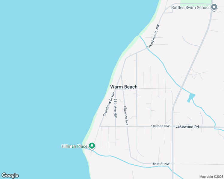 map of restaurants, bars, coffee shops, grocery stores, and more near 19132 Soundview Drive Northwest in Stanwood