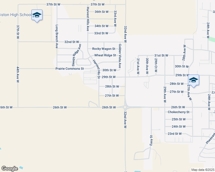map of restaurants, bars, coffee shops, grocery stores, and more near 3316 28th Street West in Williston