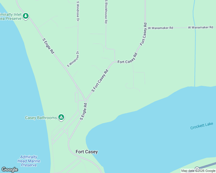 map of restaurants, bars, coffee shops, grocery stores, and more near 1083 Fort Casey Road in Coupeville
