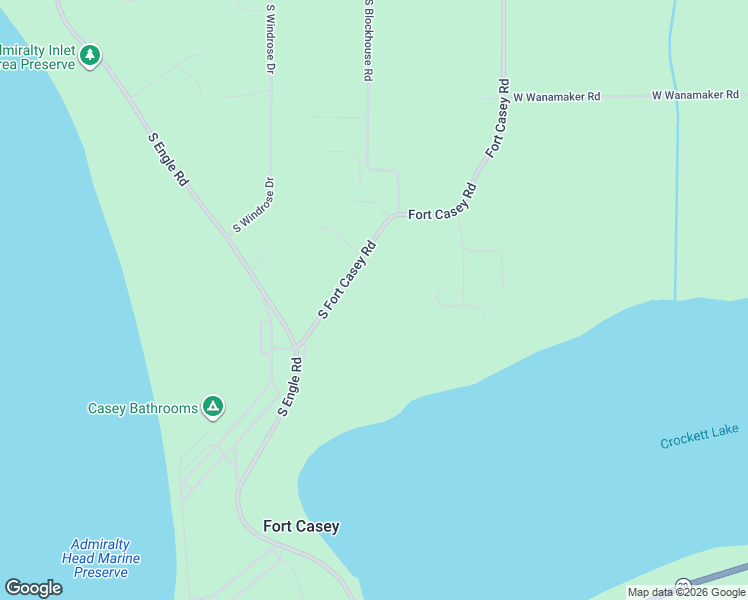 map of restaurants, bars, coffee shops, grocery stores, and more near 1083 Fort Casey Road in Coupeville