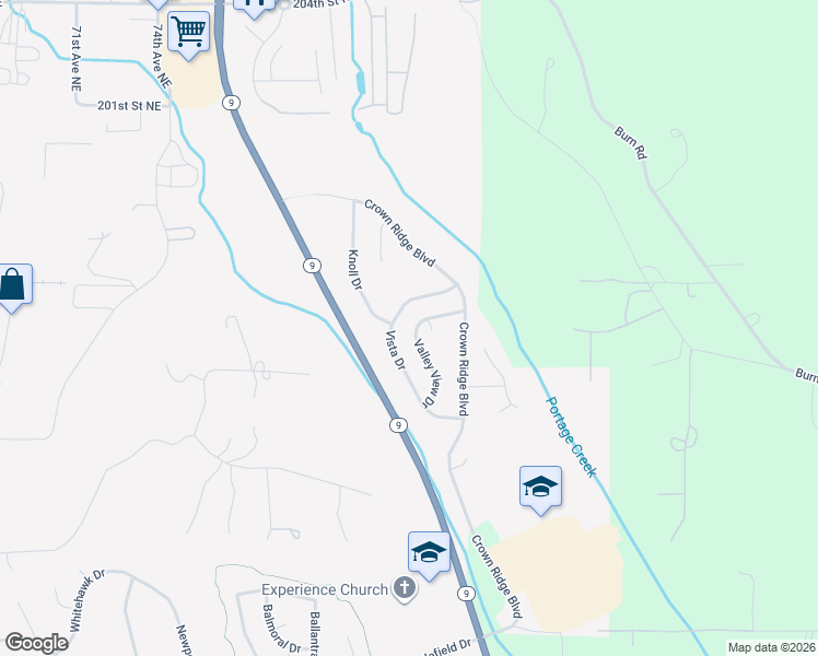 map of restaurants, bars, coffee shops, grocery stores, and more near 8109 Valley View Drive in Arlington