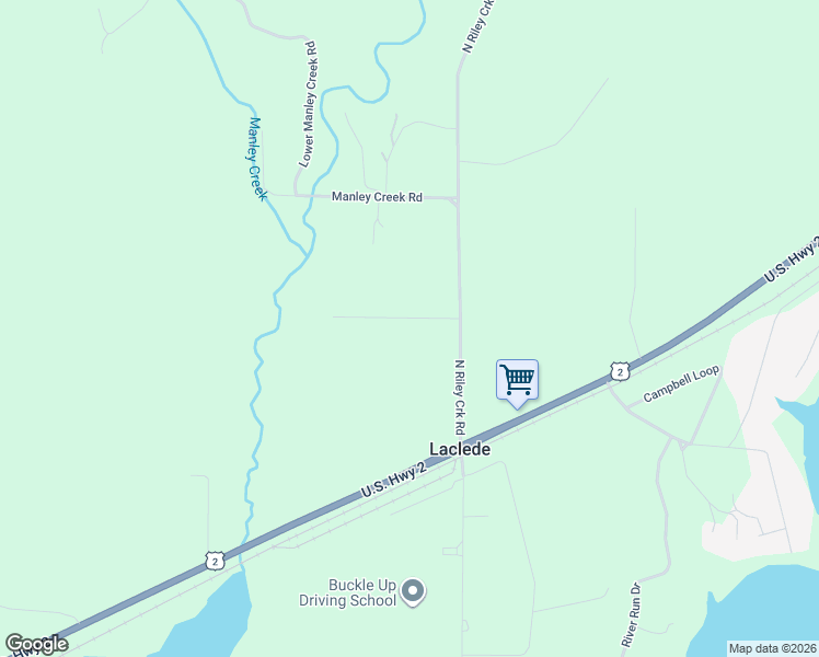 map of restaurants, bars, coffee shops, grocery stores, and more near 90 Shelby Road in Priest River