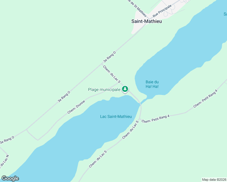 map of restaurants, bars, coffee shops, grocery stores, and more near Chemin du Lac Sud in Bas-Saint-Laurent