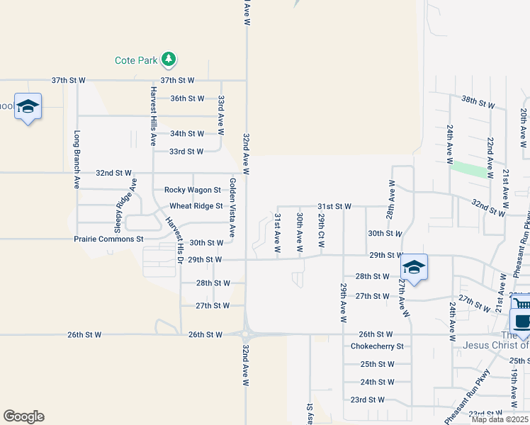 map of restaurants, bars, coffee shops, grocery stores, and more near 3017 31st Avenue West in Williston