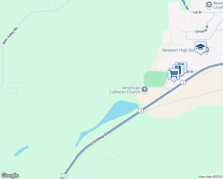 map of restaurants, bars, coffee shops, grocery stores, and more near 342 Shults Lane in Newport
