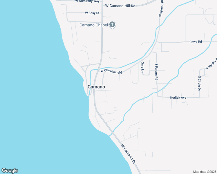 map of restaurants, bars, coffee shops, grocery stores, and more near 1023 Orchid Road in Camano Island
