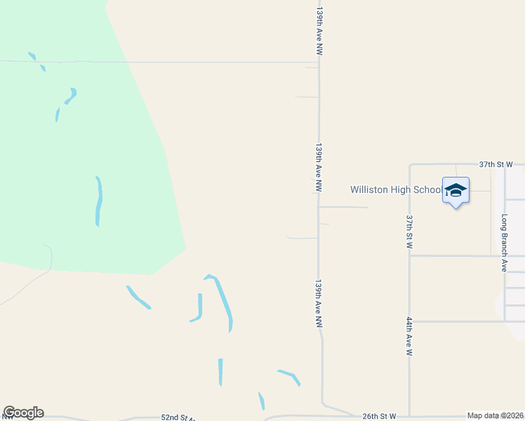 map of restaurants, bars, coffee shops, grocery stores, and more near 5257 139th Avenue Northwest in Williston