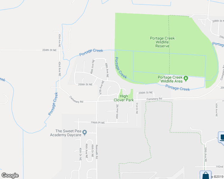 map of restaurants, bars, coffee shops, grocery stores, and more near 20001 48th Drive Northeast in Arlington