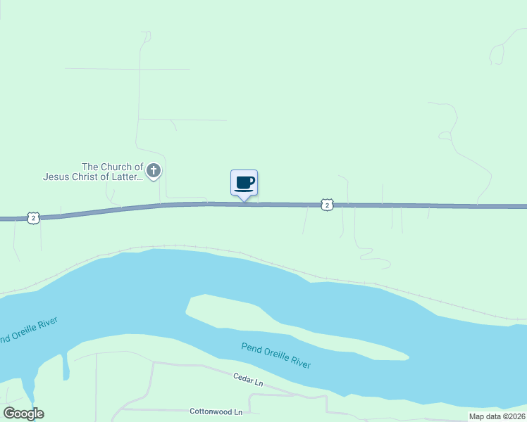 map of restaurants, bars, coffee shops, grocery stores, and more near 3504 U.S. 2 in Priest River
