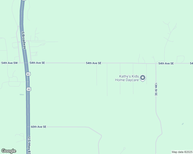 map of restaurants, bars, coffee shops, grocery stores, and more near 5472-5598 6th Street Southeast in Minot