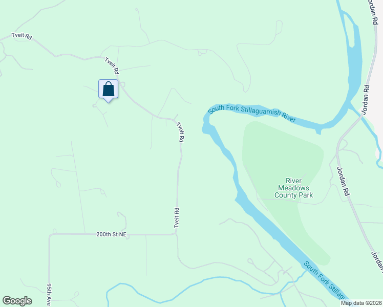map of restaurants, bars, coffee shops, grocery stores, and more near 20505 Tveit Road in Arlington