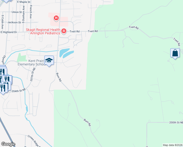 map of restaurants, bars, coffee shops, grocery stores, and more near in Arlington