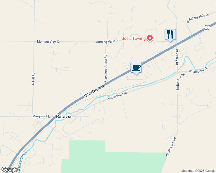 map of restaurants, bars, coffee shops, grocery stores, and more near 2596 U.S. Highway 2 West in Kalispell