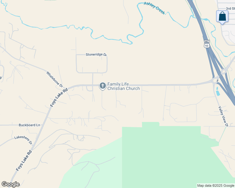 map of restaurants, bars, coffee shops, grocery stores, and more near 985 Foys Lake Road in Kalispell