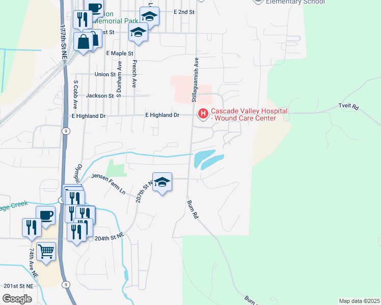 map of restaurants, bars, coffee shops, grocery stores, and more near in Arlington