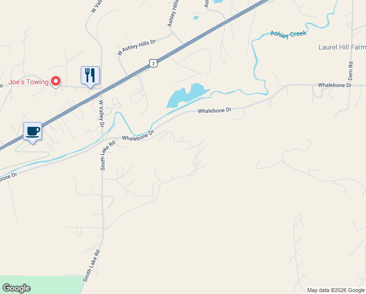map of restaurants, bars, coffee shops, grocery stores, and more near 1912 Whalebone Drive in Kalispell