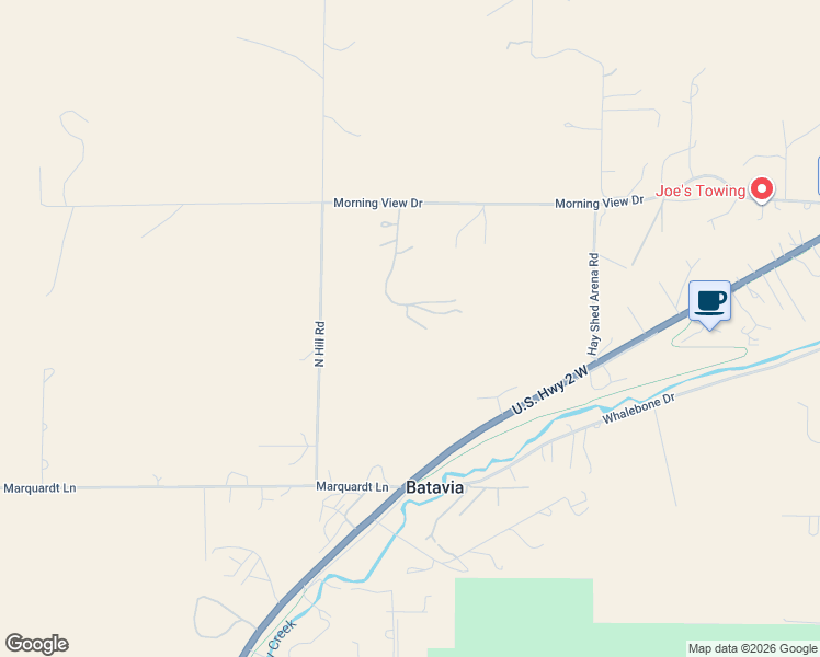 map of restaurants, bars, coffee shops, grocery stores, and more near 50 Morning View Way in Kalispell