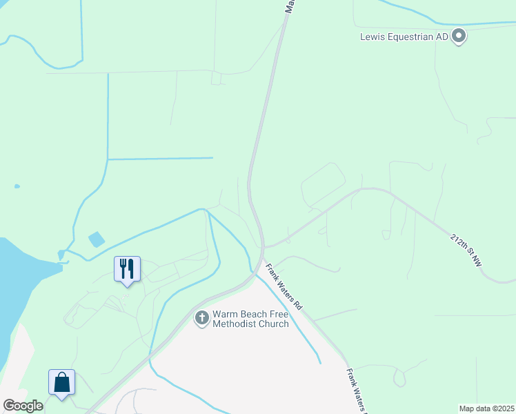 map of restaurants, bars, coffee shops, grocery stores, and more near 21321 Marine Drive in Stanwood