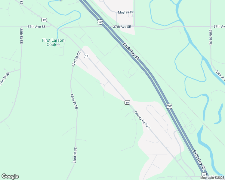 map of restaurants, bars, coffee shops, grocery stores, and more near 4510 County Highway 19 in Minot
