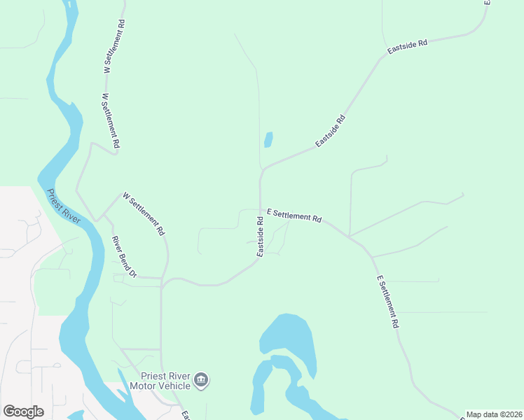 map of restaurants, bars, coffee shops, grocery stores, and more near 1034 East Settlement Road in Priest River