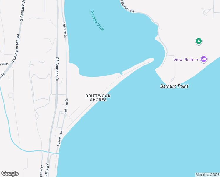 map of restaurants, bars, coffee shops, grocery stores, and more near 219 East Driftwood Shores Road in Camano