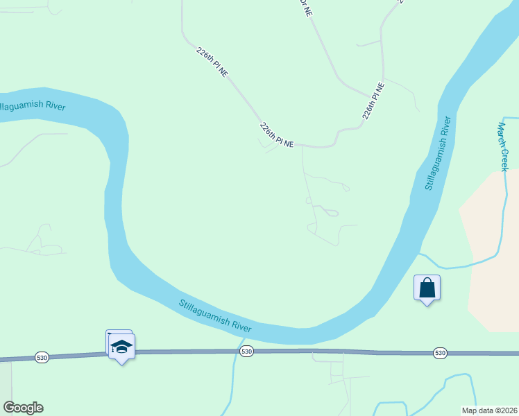 map of restaurants, bars, coffee shops, grocery stores, and more near 22010 42nd Drive Northeast in Arlington