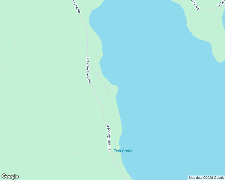 map of restaurants, bars, coffee shops, grocery stores, and more near 5400 North Ashley Lake Road in Kila