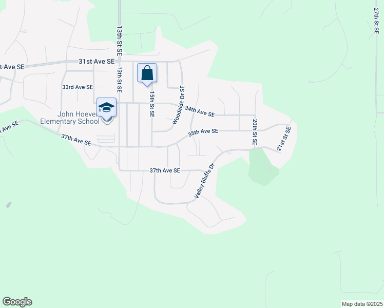 map of restaurants, bars, coffee shops, grocery stores, and more near 1618 35th Avenue Southeast in Minot