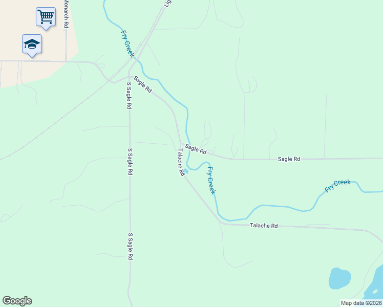 map of restaurants, bars, coffee shops, grocery stores, and more near 35 Talache Road in Sagle