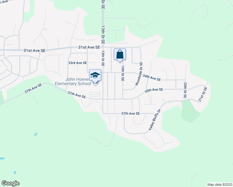 map of restaurants, bars, coffee shops, grocery stores, and more near 1403 35th Avenue Southeast in Minot