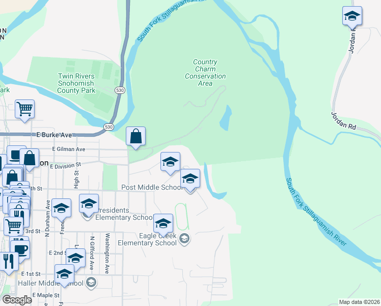 map of restaurants, bars, coffee shops, grocery stores, and more near 1505 East 5th Street in Arlington