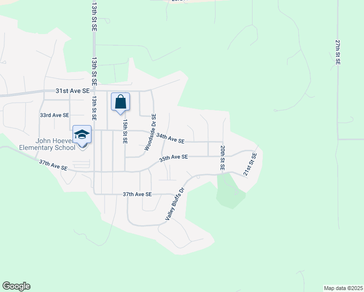 map of restaurants, bars, coffee shops, grocery stores, and more near 1712 34th Avenue Southeast in Minot