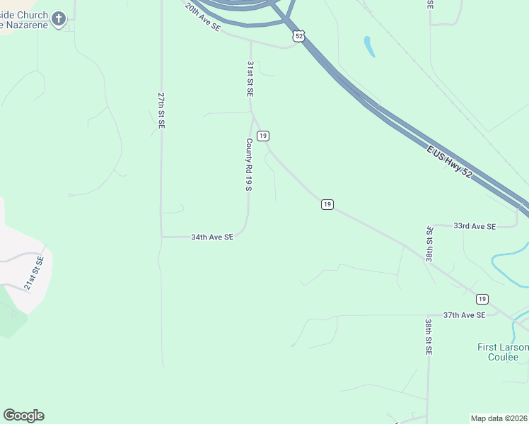 map of restaurants, bars, coffee shops, grocery stores, and more near 3301 31st Street Southeast in Minot