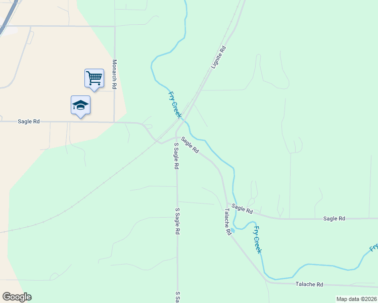 map of restaurants, bars, coffee shops, grocery stores, and more near 59 South Sagle Road in Sagle