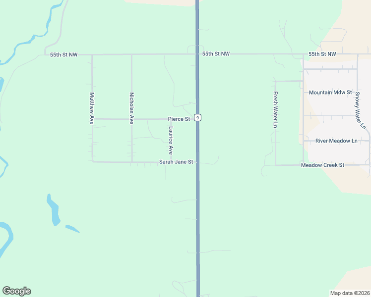 map of restaurants, bars, coffee shops, grocery stores, and more near 5461 134th Avenue Northwest in Williston