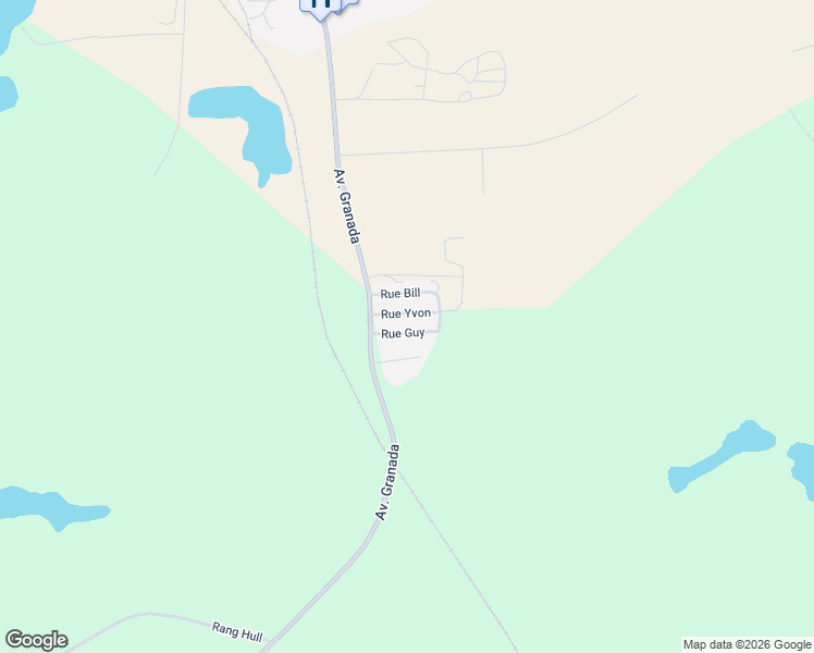 map of restaurants, bars, coffee shops, grocery stores, and more near 10 Rue Guy in Rouyn-Noranda