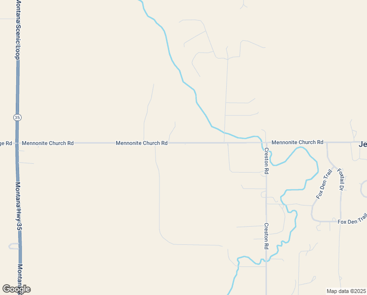 map of restaurants, bars, coffee shops, grocery stores, and more near 250 Mennonite Church Road in Kalispell