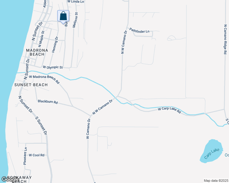 map of restaurants, bars, coffee shops, grocery stores, and more near North West Camano Drive in Camano Island
